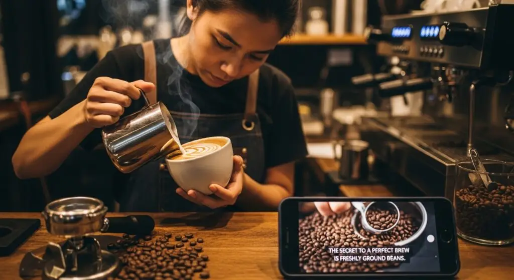 Toronto café owner using behind-the-scenes video content to promote business on Instagram Reels – Instagram Reels marketing Toronto